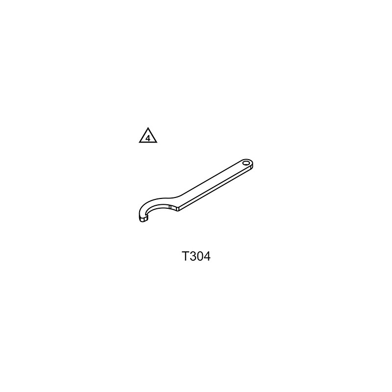 Llave para tuercas ranuradas