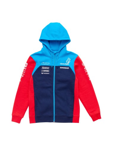 TLD GASGAS TEAM ZIP HOODIE NAVY/RED